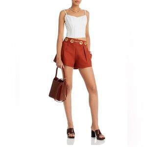 Cult Gaia Lucia Shorts size S color Tannin